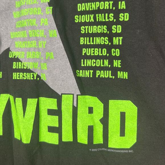 Vintage Poison Hollyweird Tour T- Shirt Black band Size XL 2002 - Picture 5 of 6